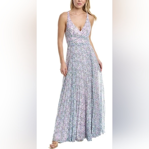 Chiffon Flowered Maxi Dress - Laundry by Shelli Segal - Picture 1 of 7